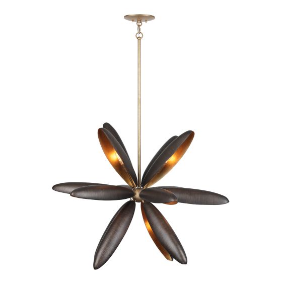 Estrella Del Mar 14-Light Chandelier in Centura with Burnished Gold by Breegan Jane