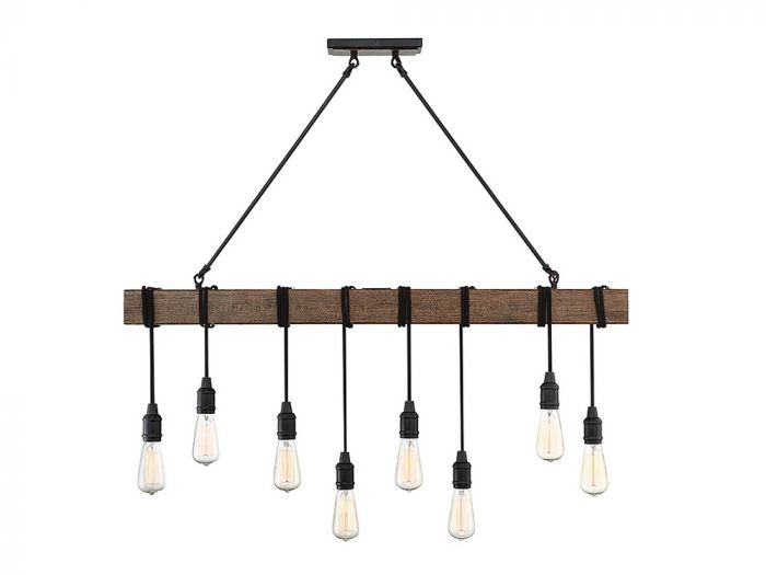 Burgess 8-Light Linear Chandelier in Durango