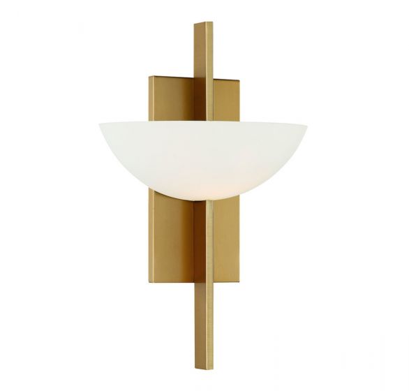 Fallon 1-Light Wall Sconce in Warm Brass