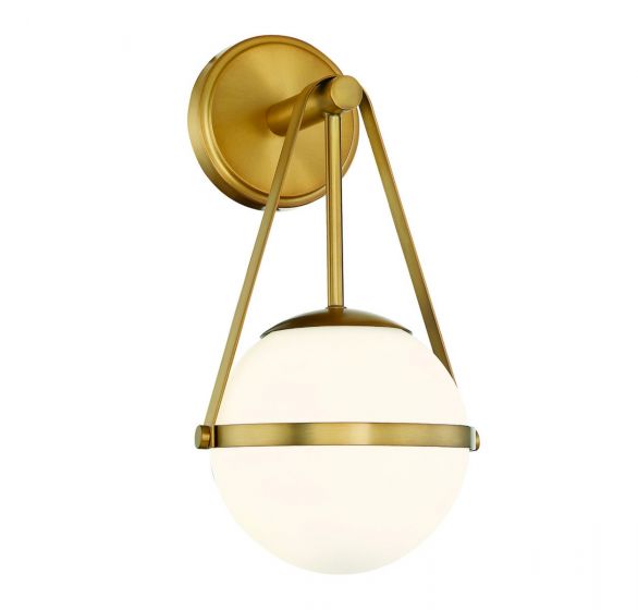 Polson 1-Light Wall Sconce in Warm Brass