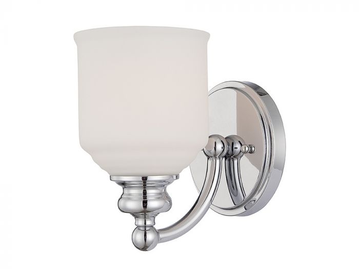 Melrose 1-Light Wall Sconce in Polished Chrome