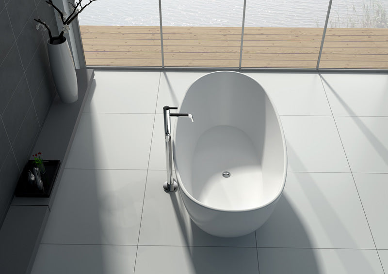 Legion Furniture WJ8611-W 64.2"Solid Surface Bathtub