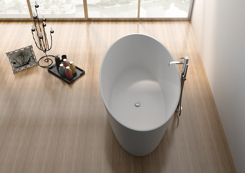Legion Furniture WJ8617-W 63" Solid Surface Bathtub