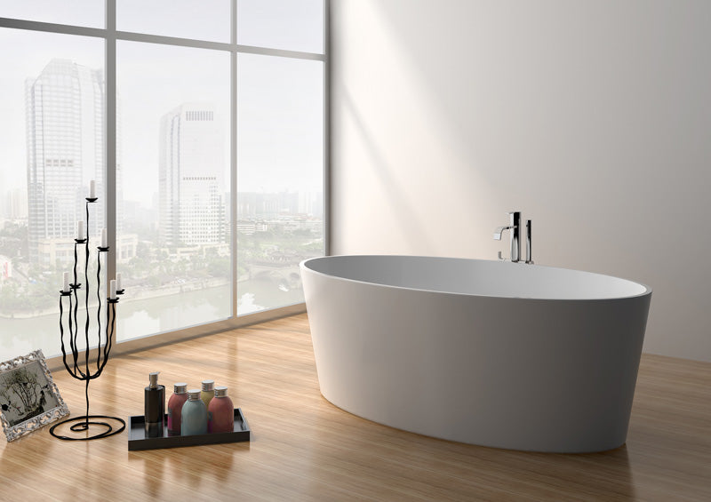 Legion Furniture WJ8617-W 63" Solid Surface Bathtub