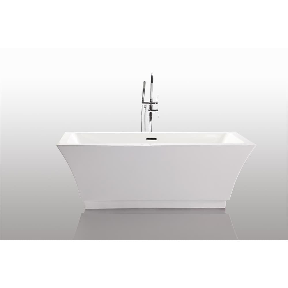 Legion Furniture 67" White Acrylic Tub - No Faucet WE6817-J