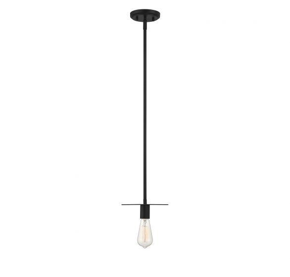 1-Light Mini Pendant in Matte Black