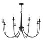 Stonecrest 8-Light Chandelier in Matte Black
