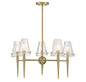 Shellbourne 5-Light Chandelier in Warm Brass