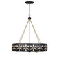 Venice 6-Light Chandelier in Metropolis Black and Gold by Breegan Jane