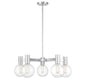 Wright 5-Light Chandelier in Chrome