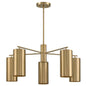 Lio 5-Light Chandelier in Noble Brass by Breegan Jane