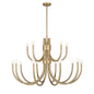 Sorrento 15-Light Chandelier in Noble Brass