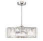 Genry 5-Light LED Fan D'Lier in Polished Nickel