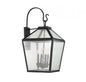 Woodstock 4-Light Outdoor Wall Lantern in Black