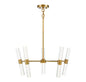 Arlon 10-Light LED Pendant in Warm Brass