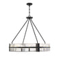 Hudson 12-Light Pendant in Matte Black