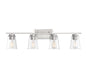 Calhoun 4-Light Bathroom Vanity Light in Satin Nickel