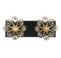Poppy 2-Light Bathroom Vanity Light in Matte Black with Warm Brass Accents