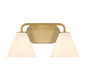 Blair 2-Light Bathroom Vanity Light in Warm Brass