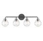 Mason 4-Light Bathroom Vanity Light in Matte Black