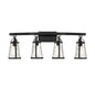 Albany 4-Light Bathroom Vanity Light in Black