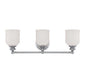Melrose 3-Light Bathroom Vanity Light in Polished Chrome