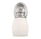 Elise 1-Light Wall Sconce in Satin Nickel
