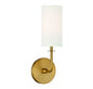 Powell 1-Light Wall Sconce in Warm Brass