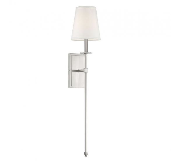 Monroe 1-Light Wall Sconce in Satin Nickel