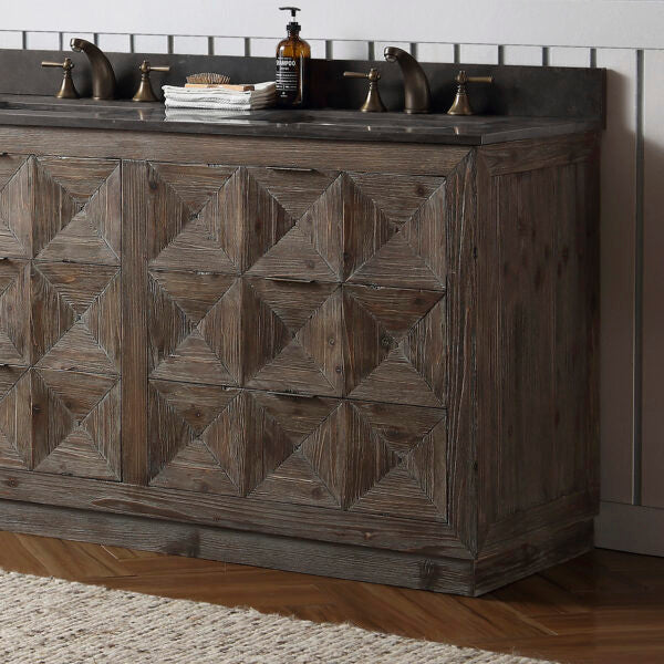 Legion Furniture Wood Sink Vanity With Marble