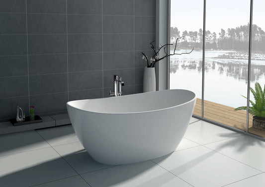 Legion Furniture WJ8611-W 64.2"Solid Surface Bathtub