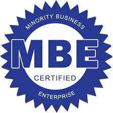 MBE Certified — Minority Business Enterprise certification badge for Lotus Home Improvement, a triple-certified MBE contractor serving Chicagoland