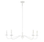 5-Light Chandelier in Bisque White